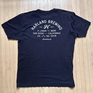 California Brewery T-Shirt Black Men's Size XL HARLAND BREWING Beer